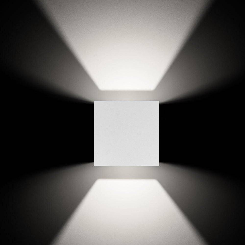 LED Wandleuchte in Weiß 6W 980lm IP54