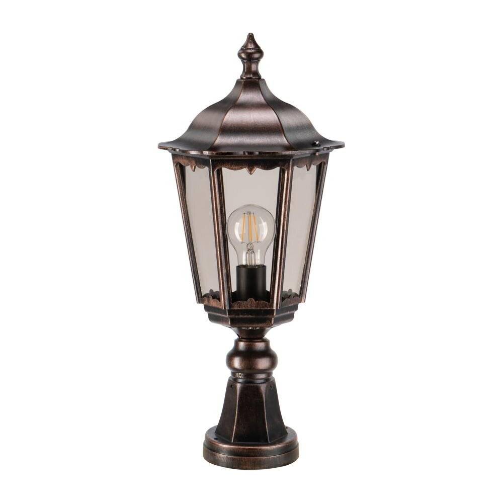 LCD Licht Creativ Design Stehleuchte LB25 Aluguss schwarz-kupfer E27 IP43