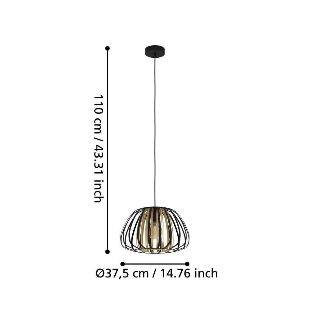 EGLO Encinitos - Flexible Halterung - Schwarz - Gold - Schwarz - Gold - Stahl -