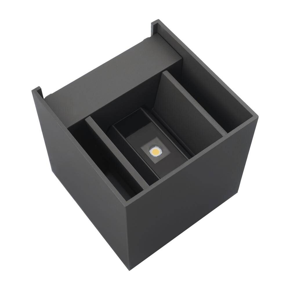 LED Wandleuchte in Graphit 6W 980lm IP54