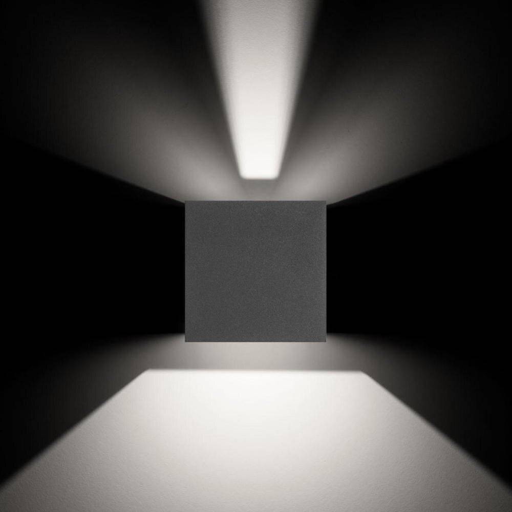 LED Wandleuchte in Graphit 6W 980lm IP54