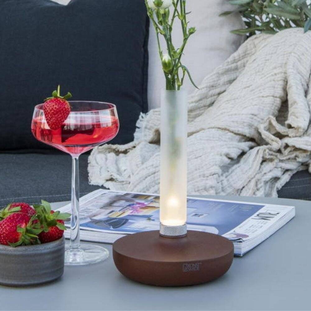 LED Akku Tischleuchte Biarritz in Rostfarbig 2,5W 54lm IP54