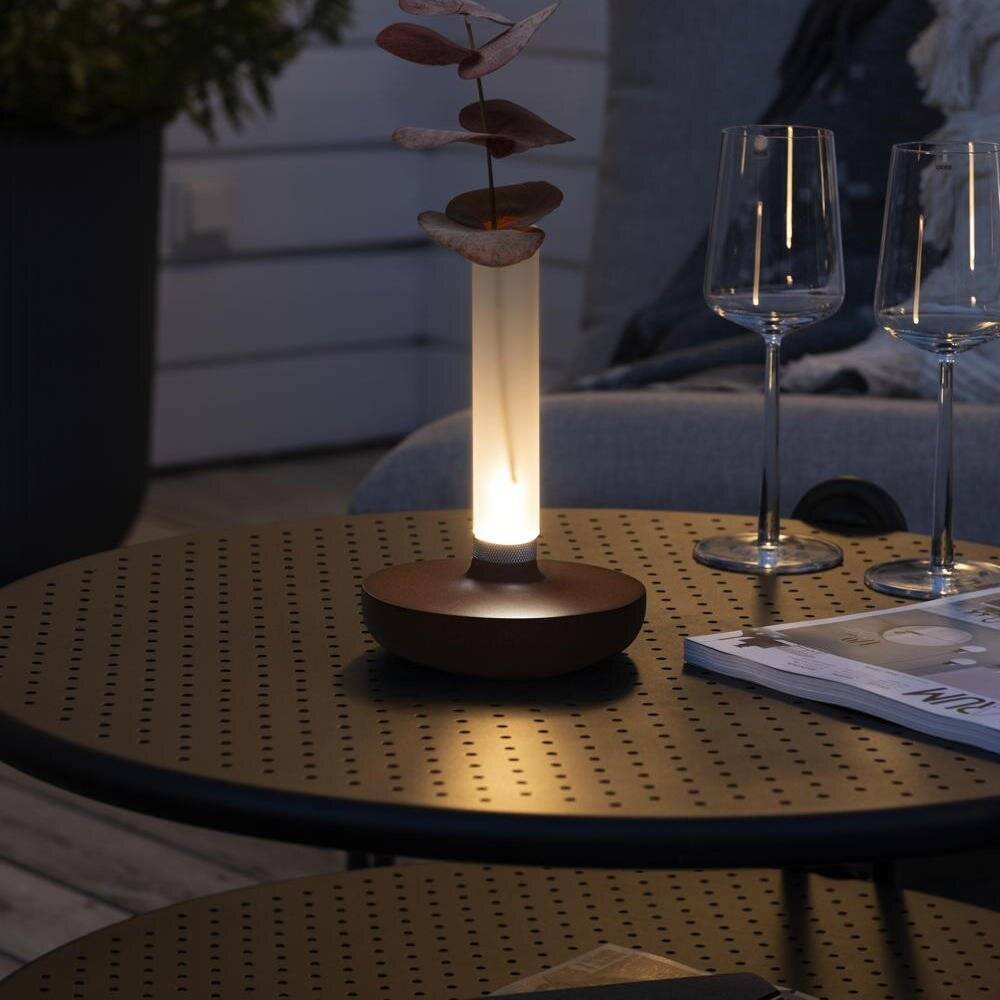 LED Akku Tischleuchte Biarritz in Rostfarbig 2,5W 54lm IP54