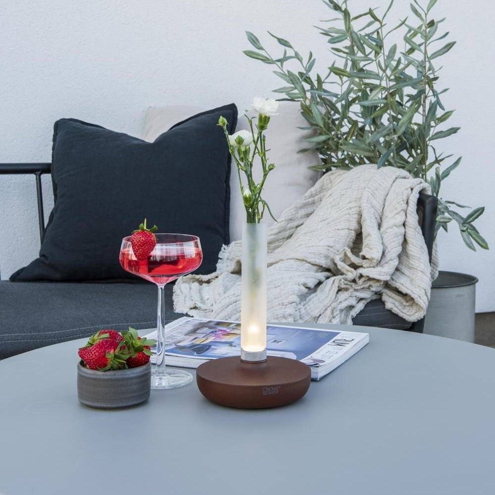 LED Akku Tischleuchte Biarritz in Rostfarbig 2,5W 54lm IP54