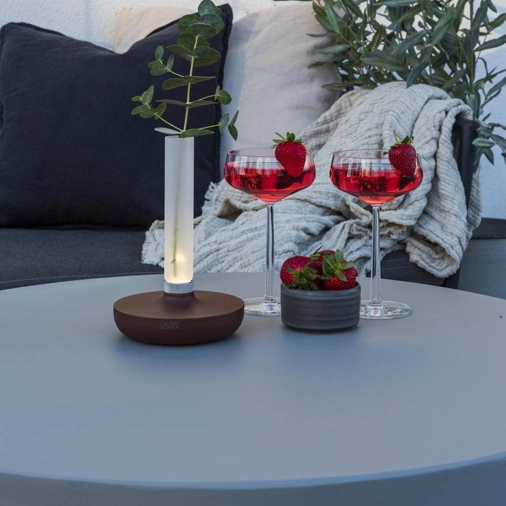 LED Akku Tischleuchte Biarritz in Rostfarbig 2,5W 54lm IP54