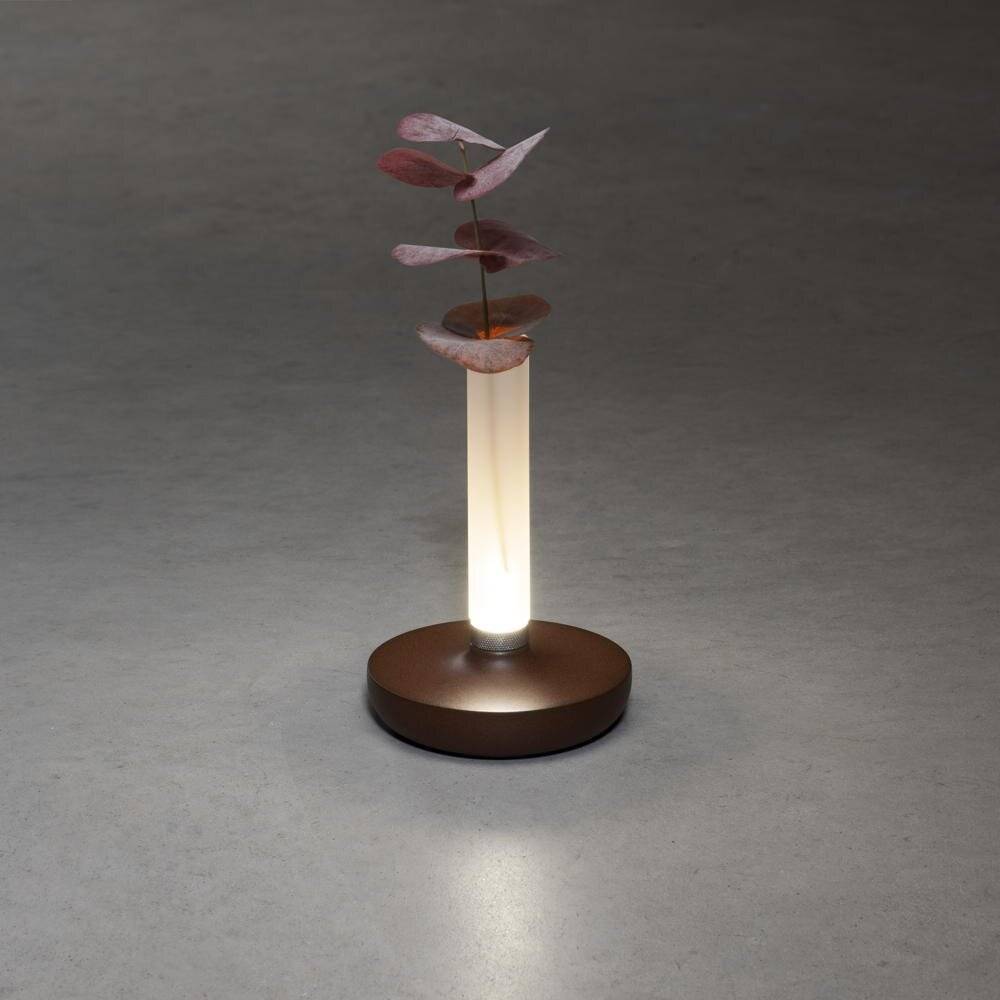 LED Akku Tischleuchte Biarritz in Rostfarbig 2,5W 54lm IP54