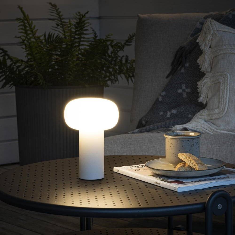 LED Akku Tischleuchte RGBW Antibes in Weiß 2,5W 140lm IP54