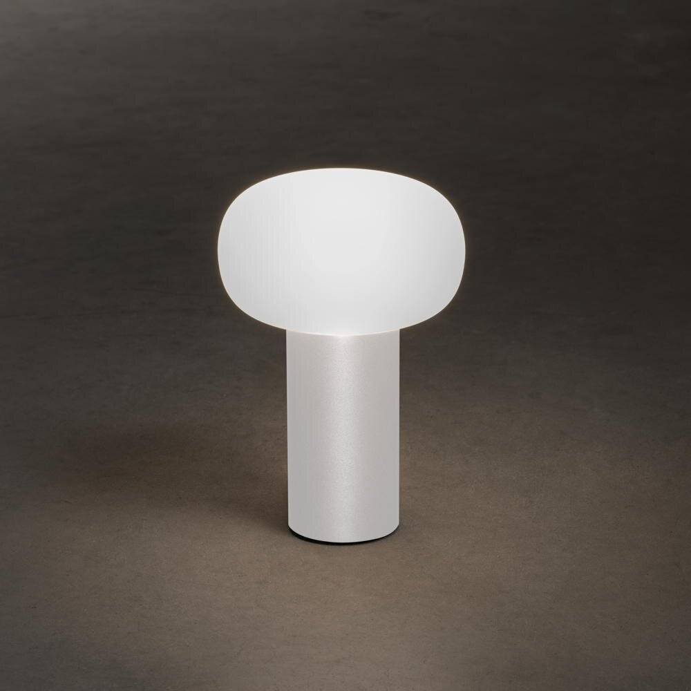 LED Akku Tischleuchte RGBW Antibes in Weiß 2,5W 140lm IP54