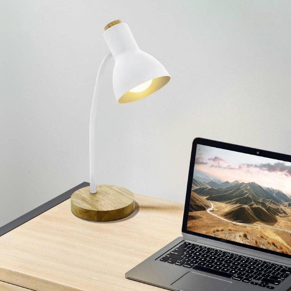 Eglo Leuchten EGLO Veradal, Weiß, Holz, Kunststoff, Stahl, Holz, IP20, II, E27, 1 Glühbirne(n)