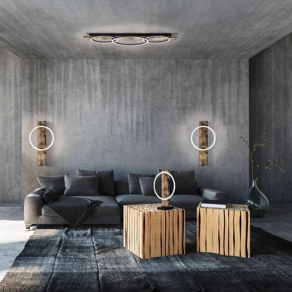 EGLO LEUCHTEN - EGLO Boyal, 1 Glühbirne(n), 3000 K, IP20, Schwarz, Weiß, Holz