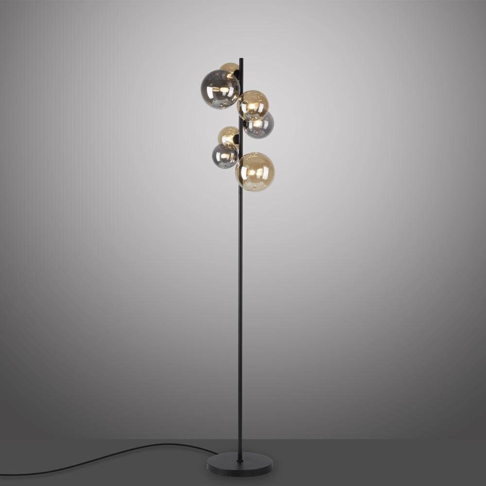 LED Stehleuchte Popsicle in Schwarz-transparent und Gold 7x 3W 2100lm G9 7-flammig