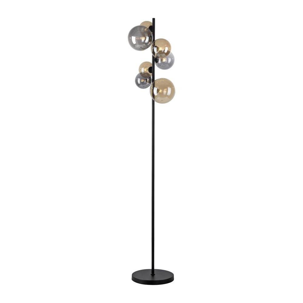 LED Stehleuchte Popsicle in Schwarz-transparent und Gold 7x 3W 2100lm G9 7-flammig