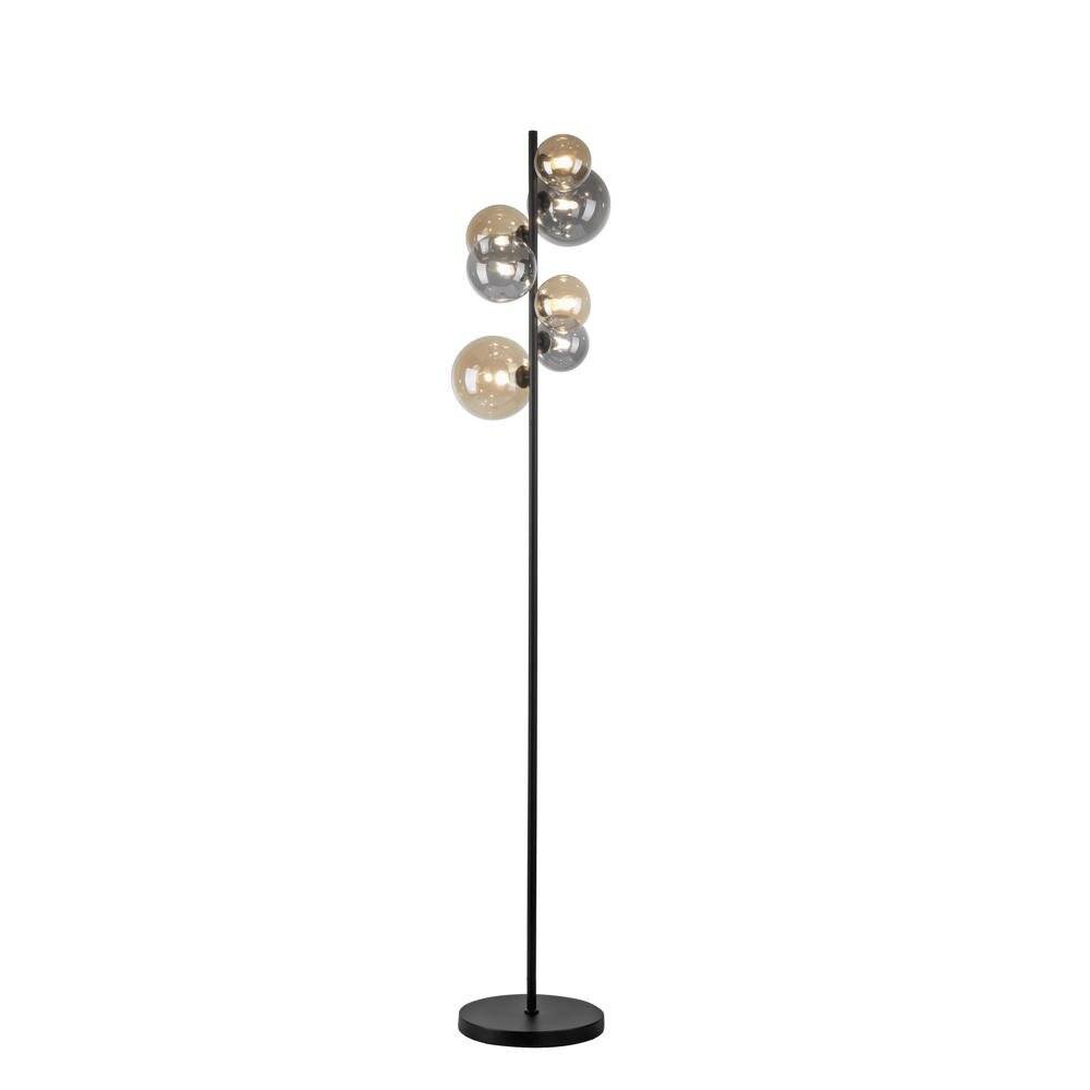 LED Stehleuchte Popsicle in Schwarz-transparent und Gold 7x 3W 2100lm G9 7-flammig