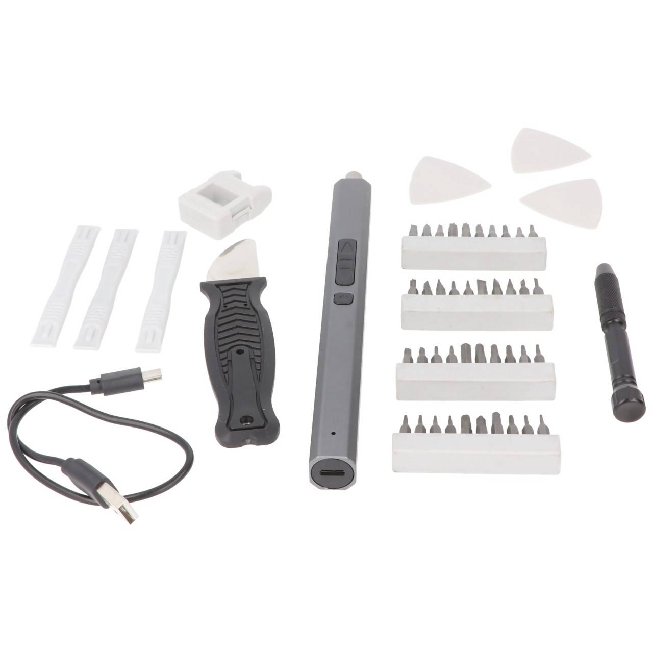 Miniatur Akkuschrauber für kleine Präzisionsschrauben, für Smartphones, Tablets, 49in1 Set