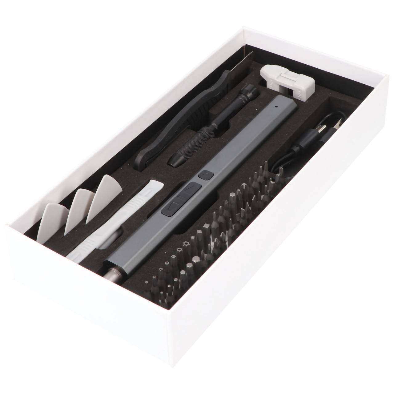 Miniatur Akkuschrauber für kleine Präzisionsschrauben, für Smartphones, Tablets, 49in1 Set