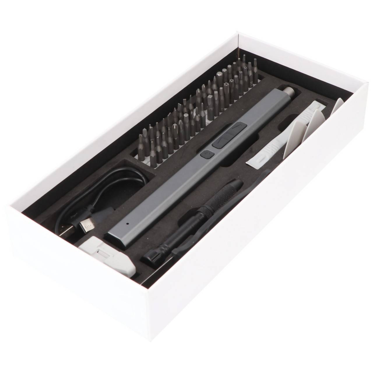 Miniatur Akkuschrauber für kleine Präzisionsschrauben, für Smartphones, Tablets, 49in1 Set