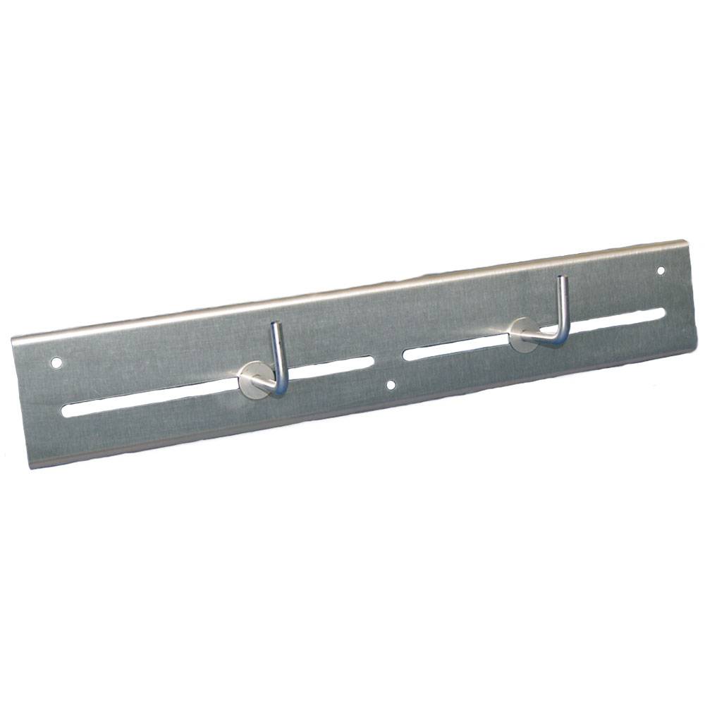 Spender für Schürzen geblockt, Edelstahl, silber, B: 7cm, L: 40cm, H: 0,9cm
