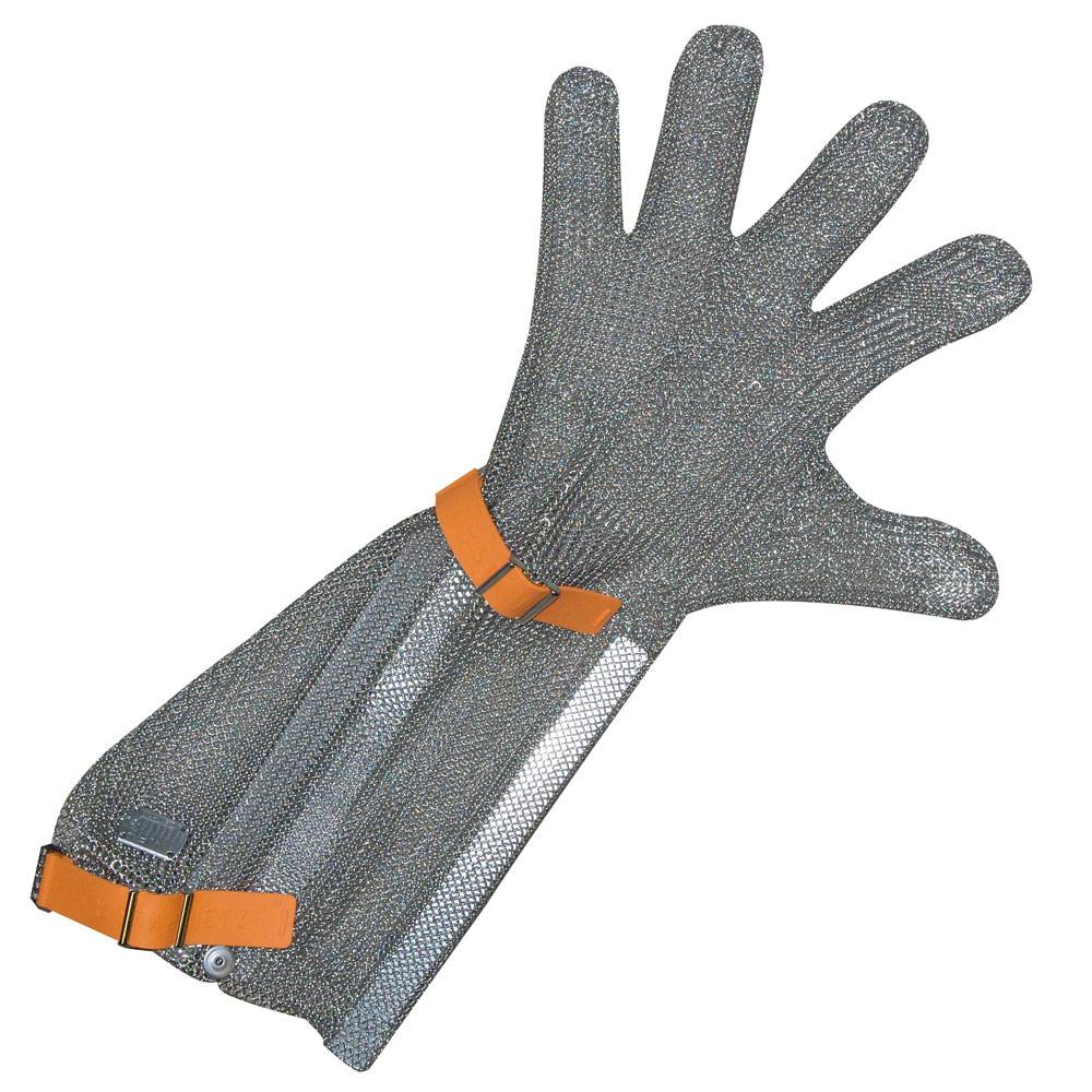 Stechschutzhandschuhe 20 cm Stulpe, 9/L, silber, L: 20cm
