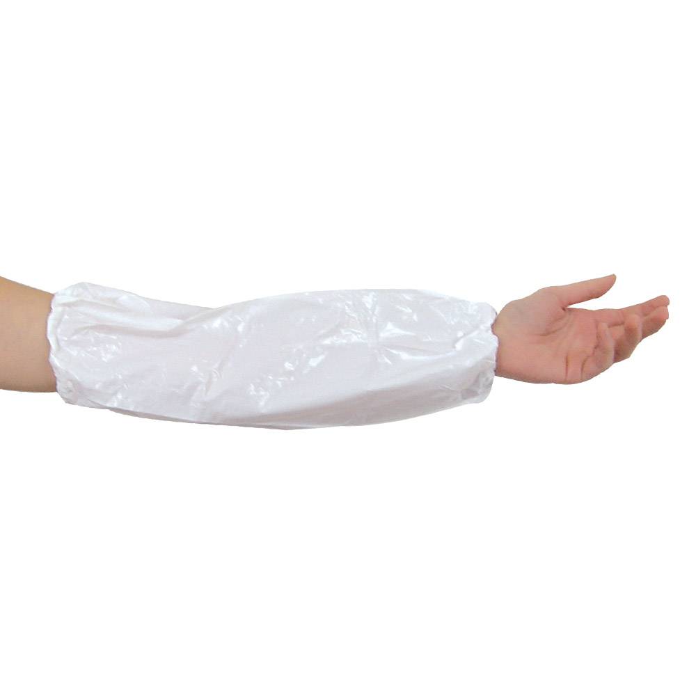 Ärmelschoner, Vinyl, weiß, L: 46cm
