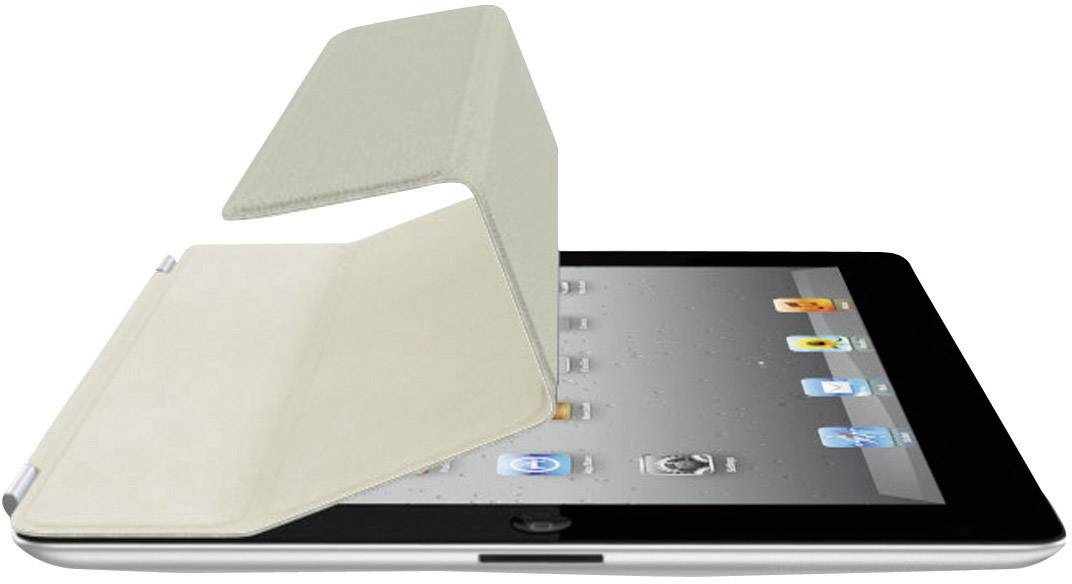 Apple iPad Smart Cover-Leder-Creme Tablet-Cover Book Cover Creme