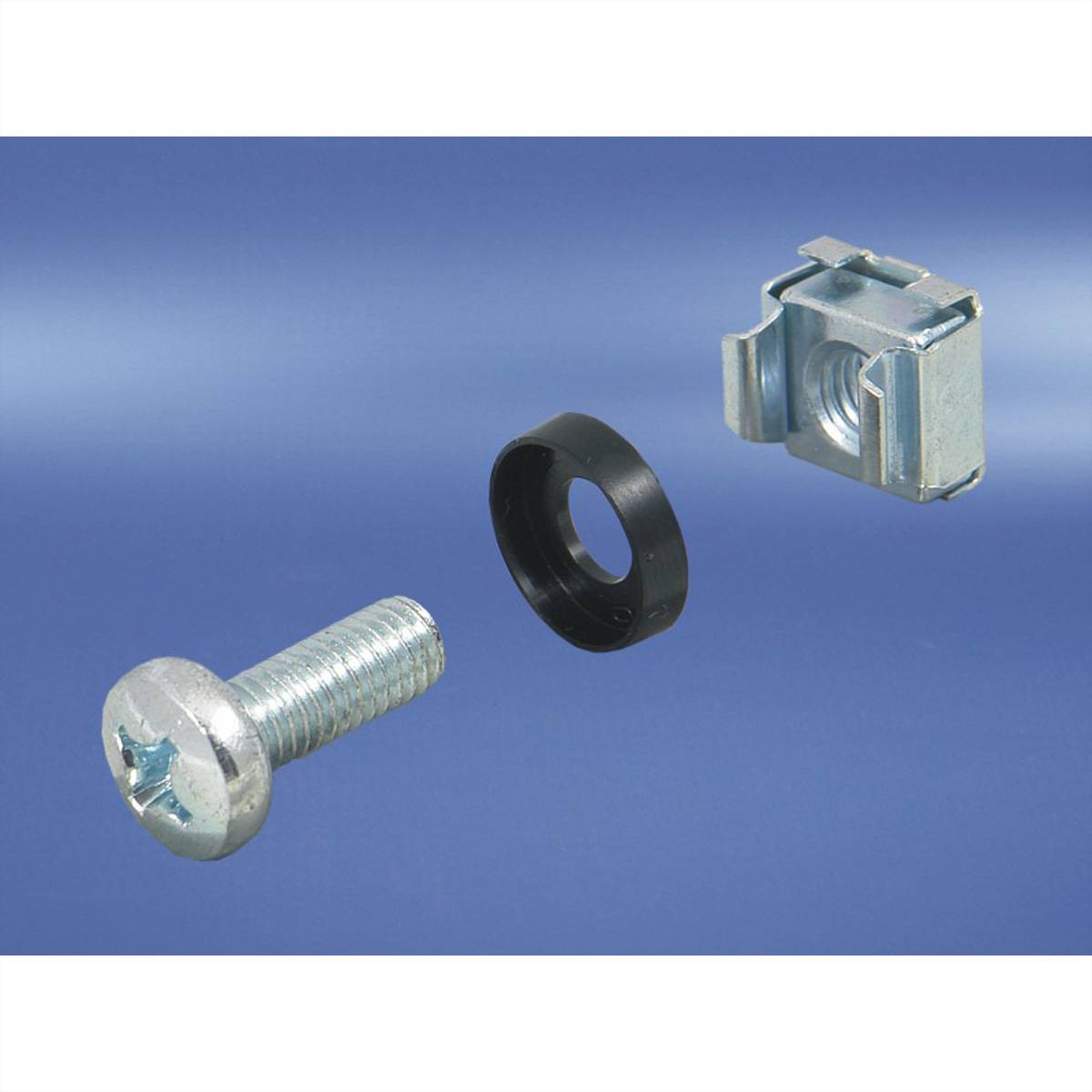 SCHROFF 19"-Befestigungssatz (Schraube, Scheibe, Mutter) - MONTAGESET