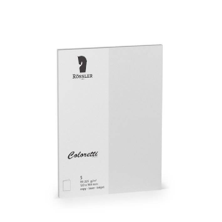Karten B6 Hd Coloretti 5Er Pack hellgrau