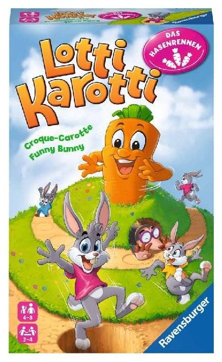 Ravensburger Lotti Karotti - Reisespiel ab 4 Jahren, Brettspiel, Familie, 4 Jahr(e), 10 min, Familienspiel