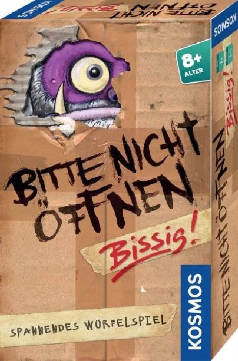 Bitte nicht öffnen-Bissig Mitbringspiel 2-4 Spieler ab 7 Jahren