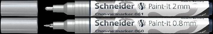 Chrommarker Paint-It 060/061 - 0,8 mm und 2 mm chrome metallic 2er Etui.