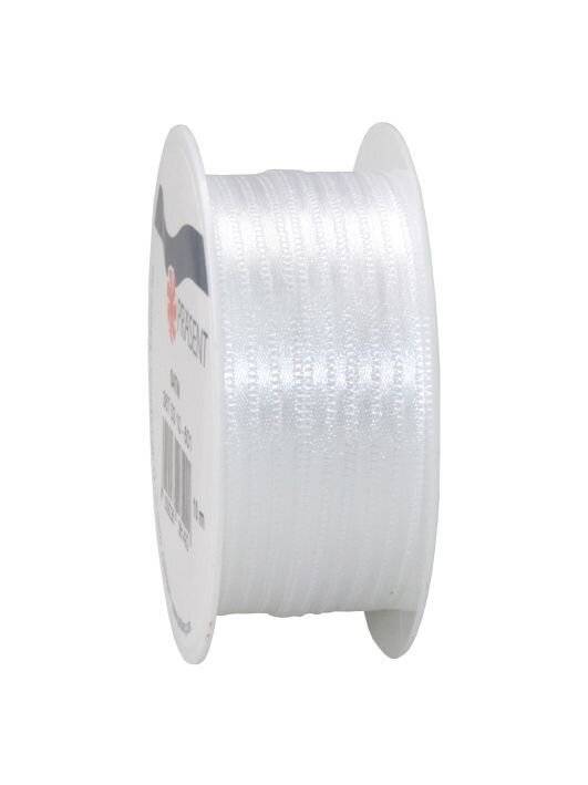 Geschenkband Satin weiß Breite 3mm Länge 10m