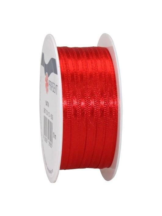 Geschenkband Satin rot Breite 3mm Länge 10m