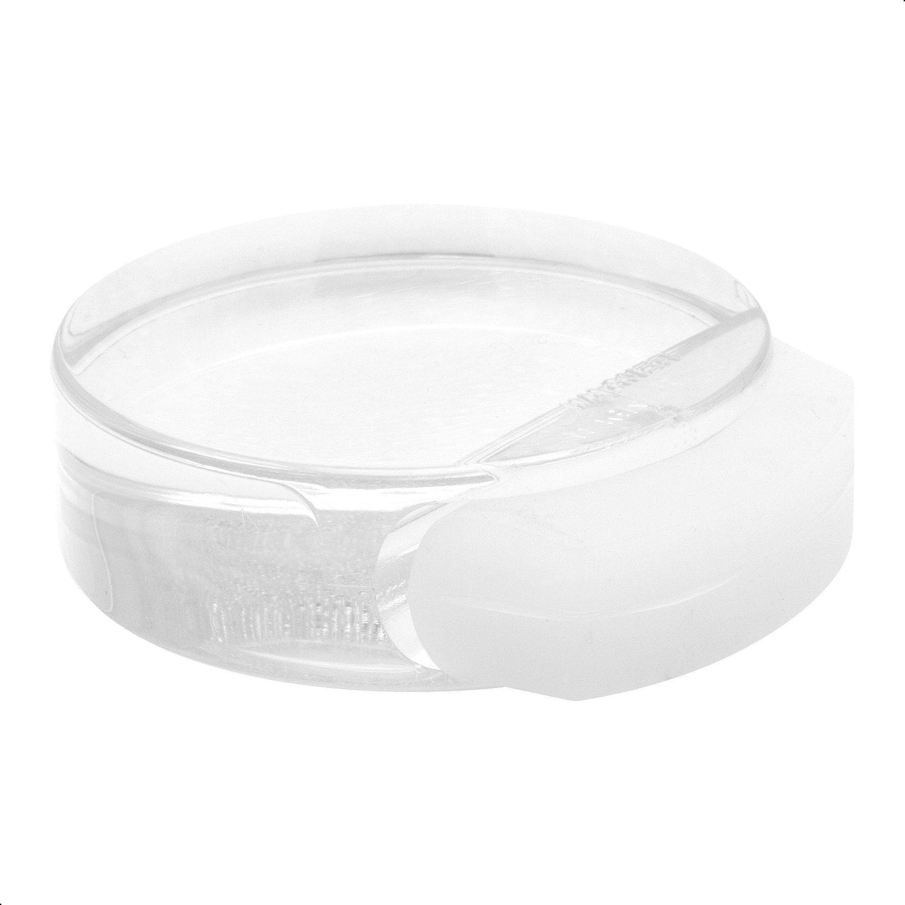 WAGNER Bodentürstopper CLEAR - Ø 50 x 55 x 17 mm, Kunststoff, transparent, selbstklebend, entfernbar - 15510511