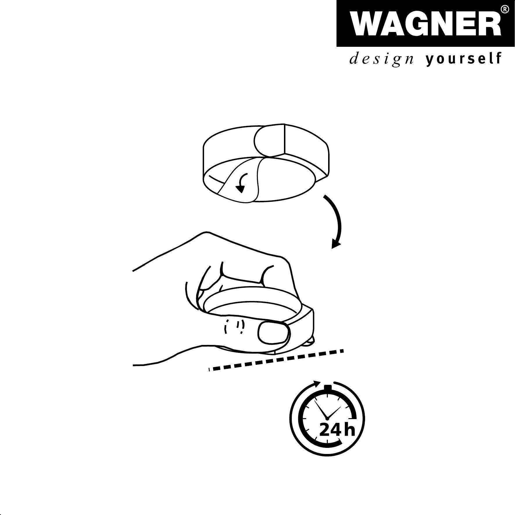 WAGNER Bodentürstopper CLEAR - Ø 50 x 55 x 17 mm, Kunststoff, transparent, selbstklebend, entfernbar - 15510511