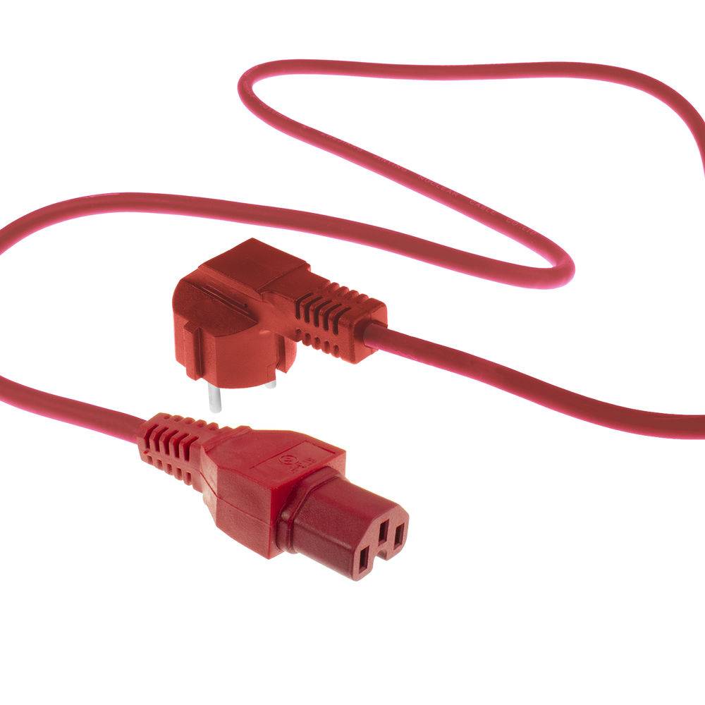 ACT AK5315 Stromkabel Rot 2 m CEE7/7 C15-Koppler (AK5315)