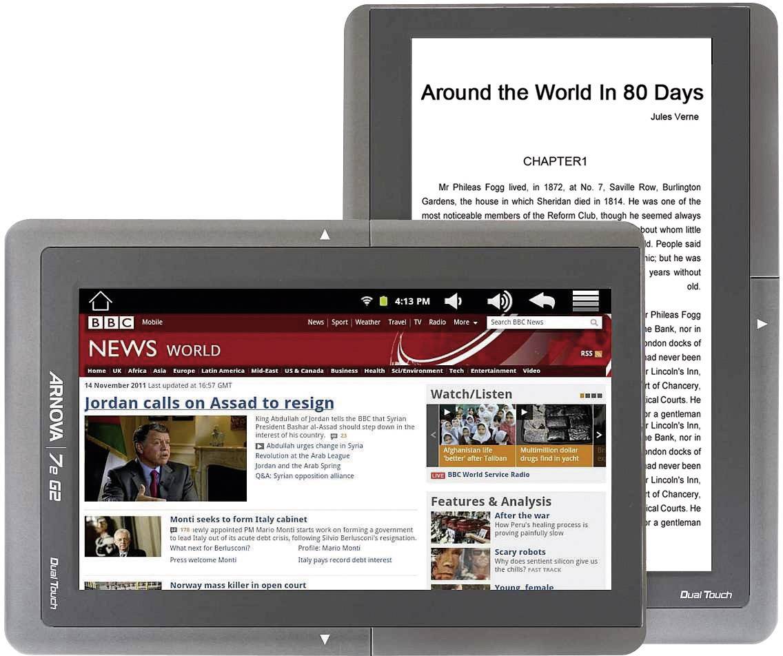 Archos Arnova 7e G2 Dual Touch eBook Reader/Multimedia Tablet 17,78 cm (7")