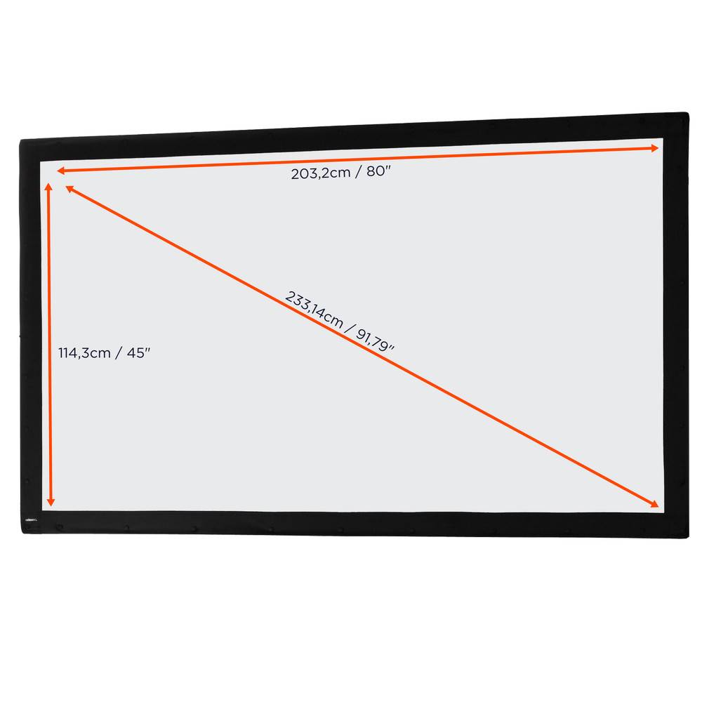 Celexon Faltrahmen Mobil Expert 1090389 Leinwandtuch 203 x 114 cm Bildformat: 16:9
