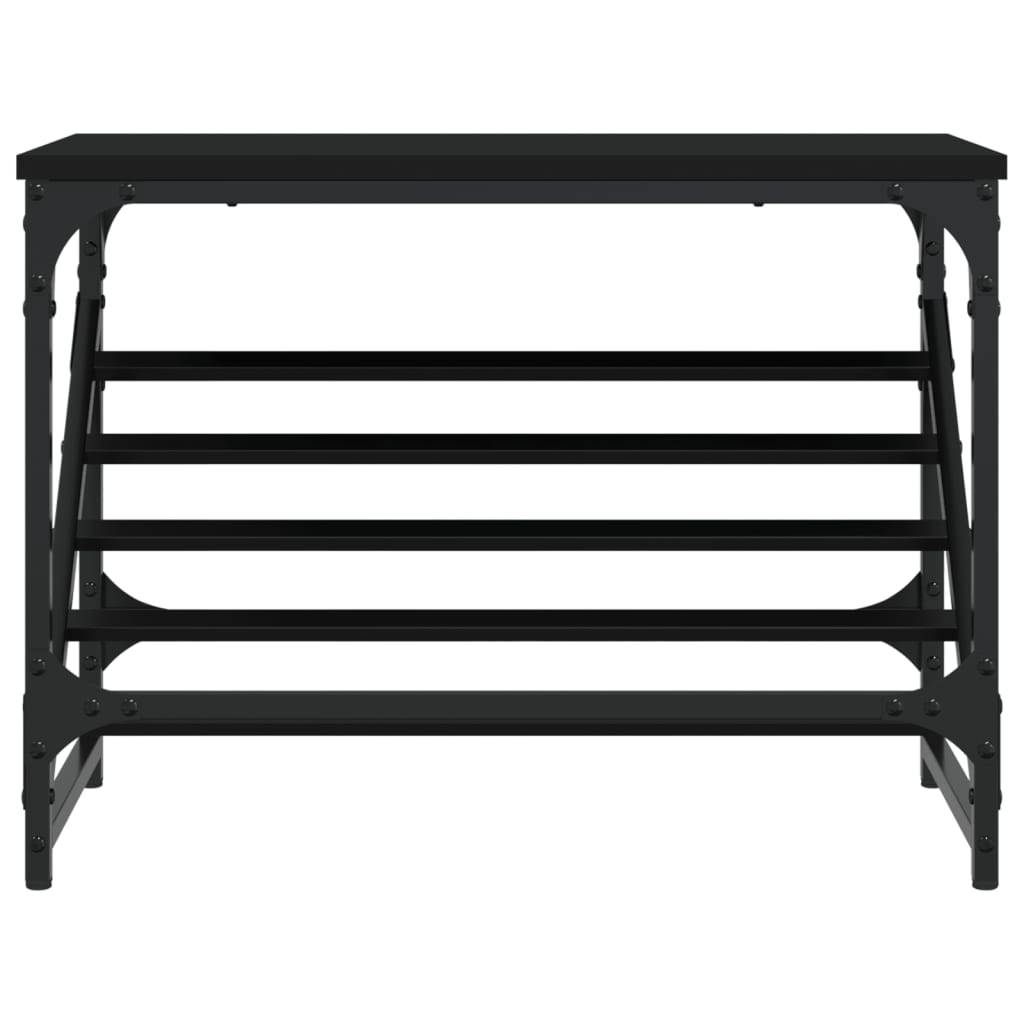 vidaXL Schuhregal Schwarz 60x30x45 cm Holzwerkstoff