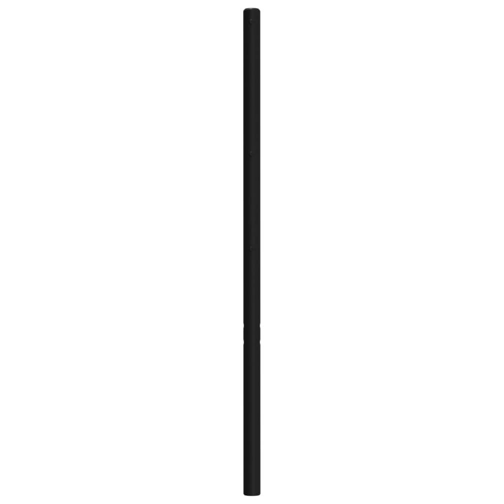 vidaXL Kopfteil Metall Schwarz 75 cm
