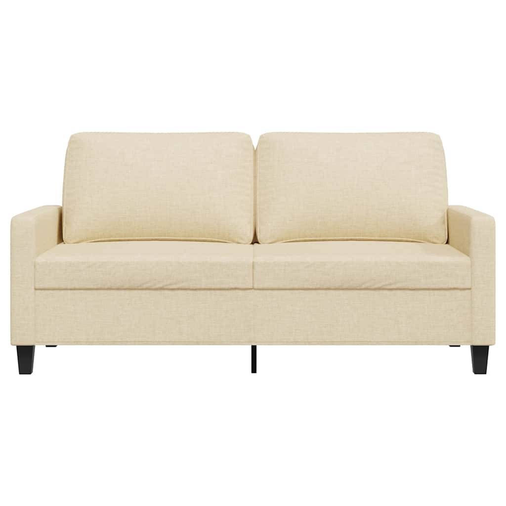 vidaXL 2-Sitzer-Sofa Creme 140 cm Stoff