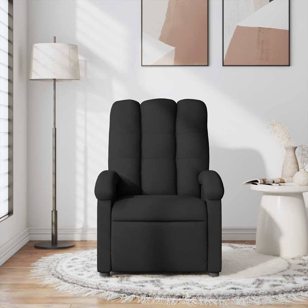 vidaXL Massagesessel Schwarz Stoff