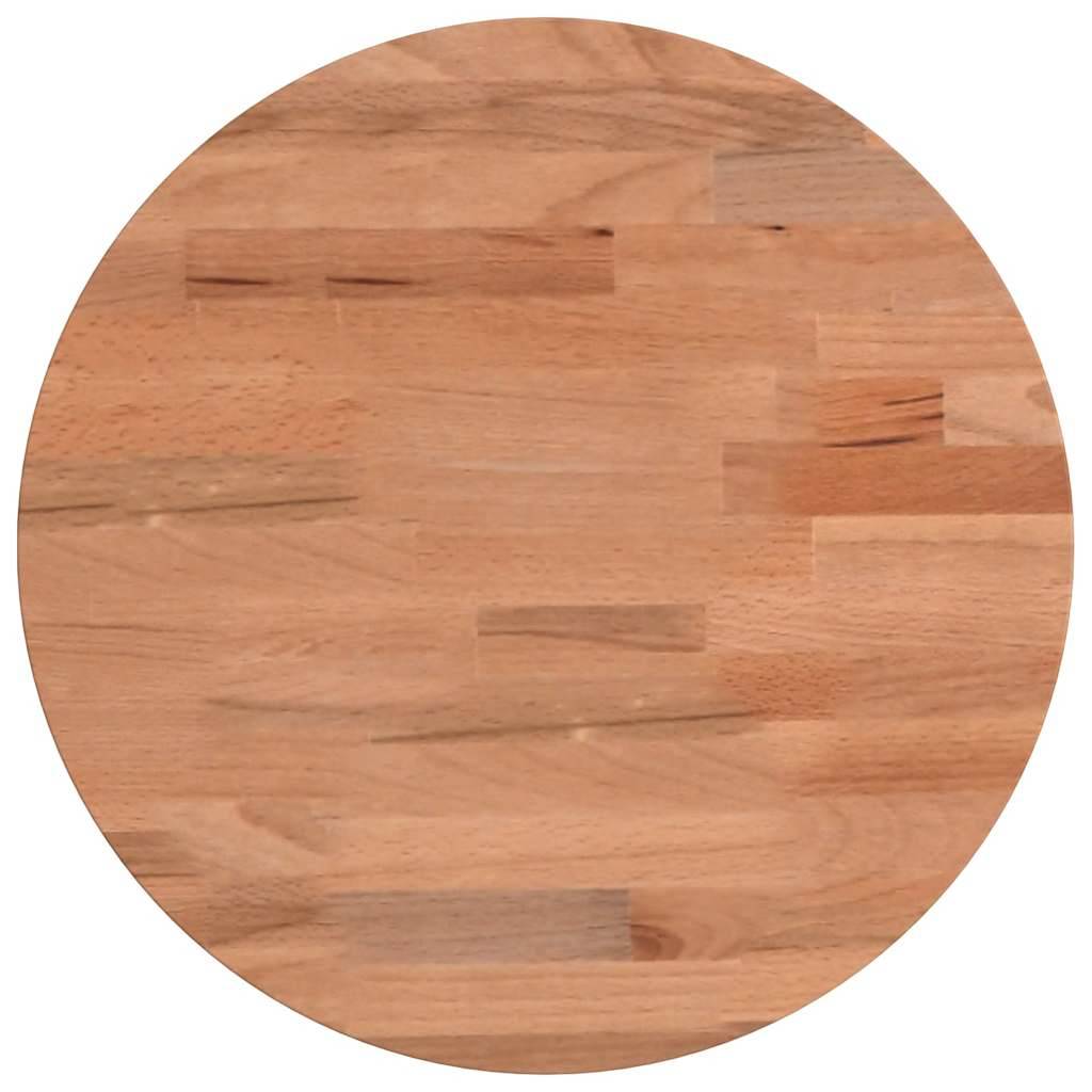 vidaXL Tischplatte Ø30x1,5 cm Rund Massivholz Buche