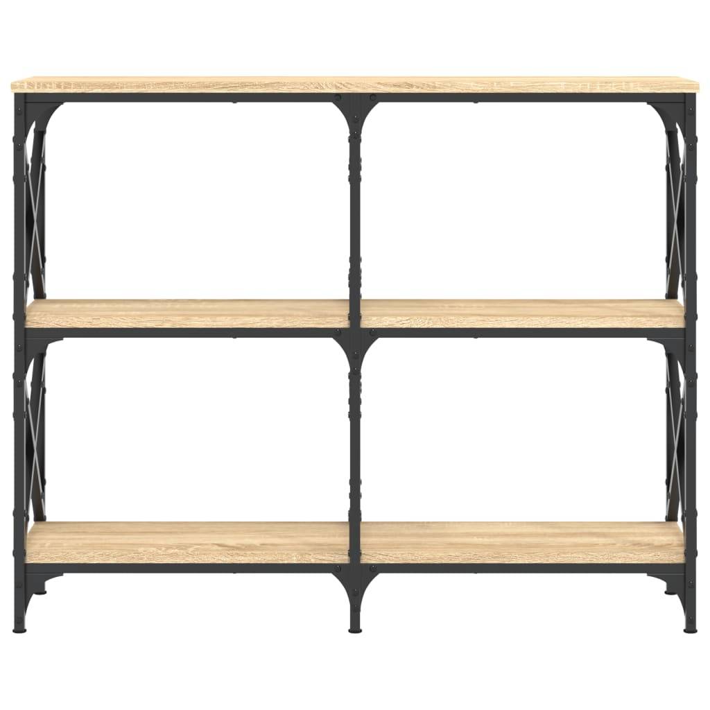 vidaXL Konsolentisch Sonoma-Eiche 100x28x80,5 cm Holzwerkstoff