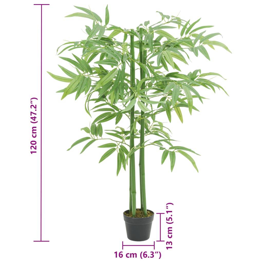 vidaXL Bambusbaum Künstlich 384 Blätter 120 cm Grün