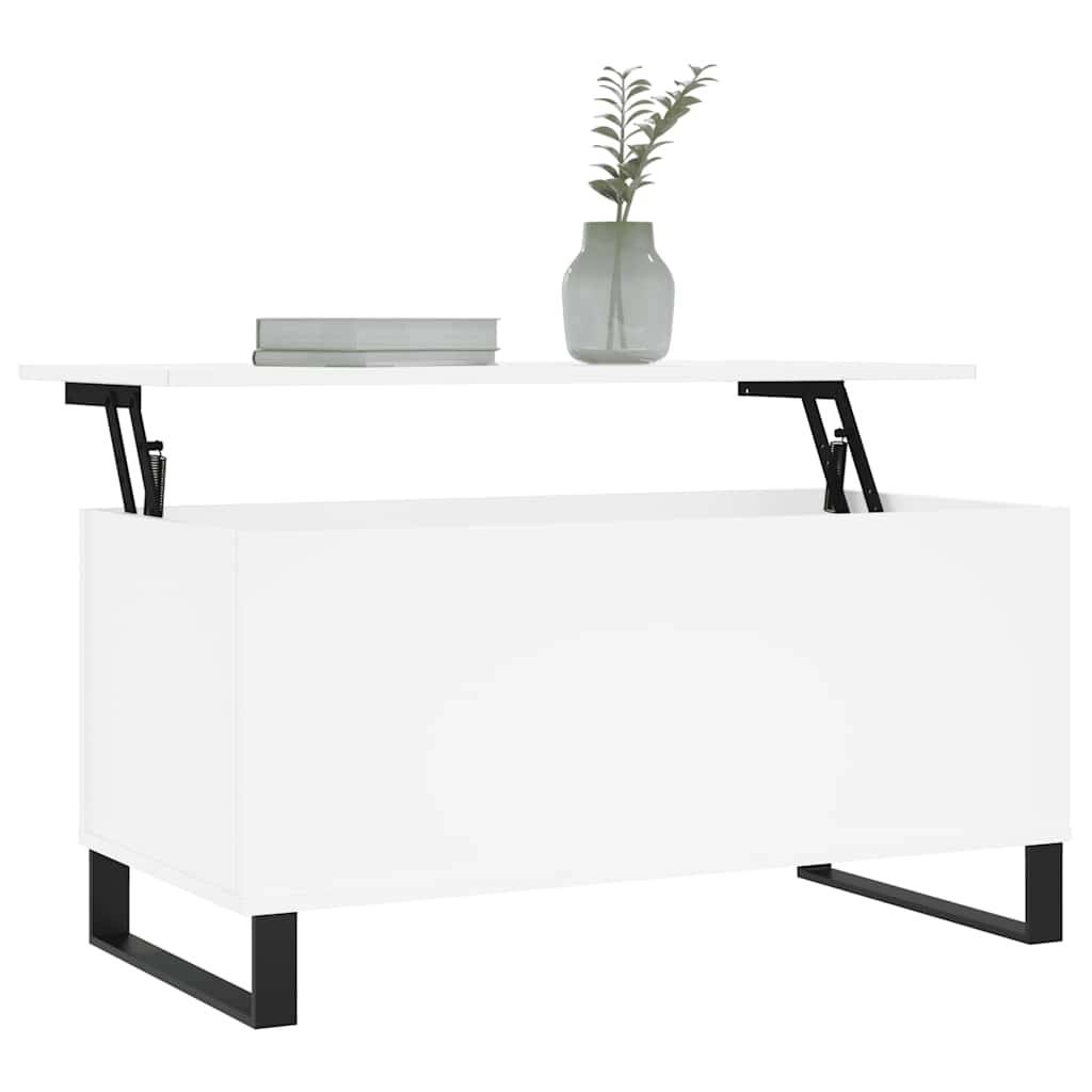 vidaXL Couchtisch Weiß 90x44,5x45 cm Holzwerkstoff