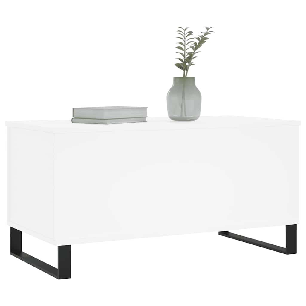 vidaXL Couchtisch Weiß 90x44,5x45 cm Holzwerkstoff