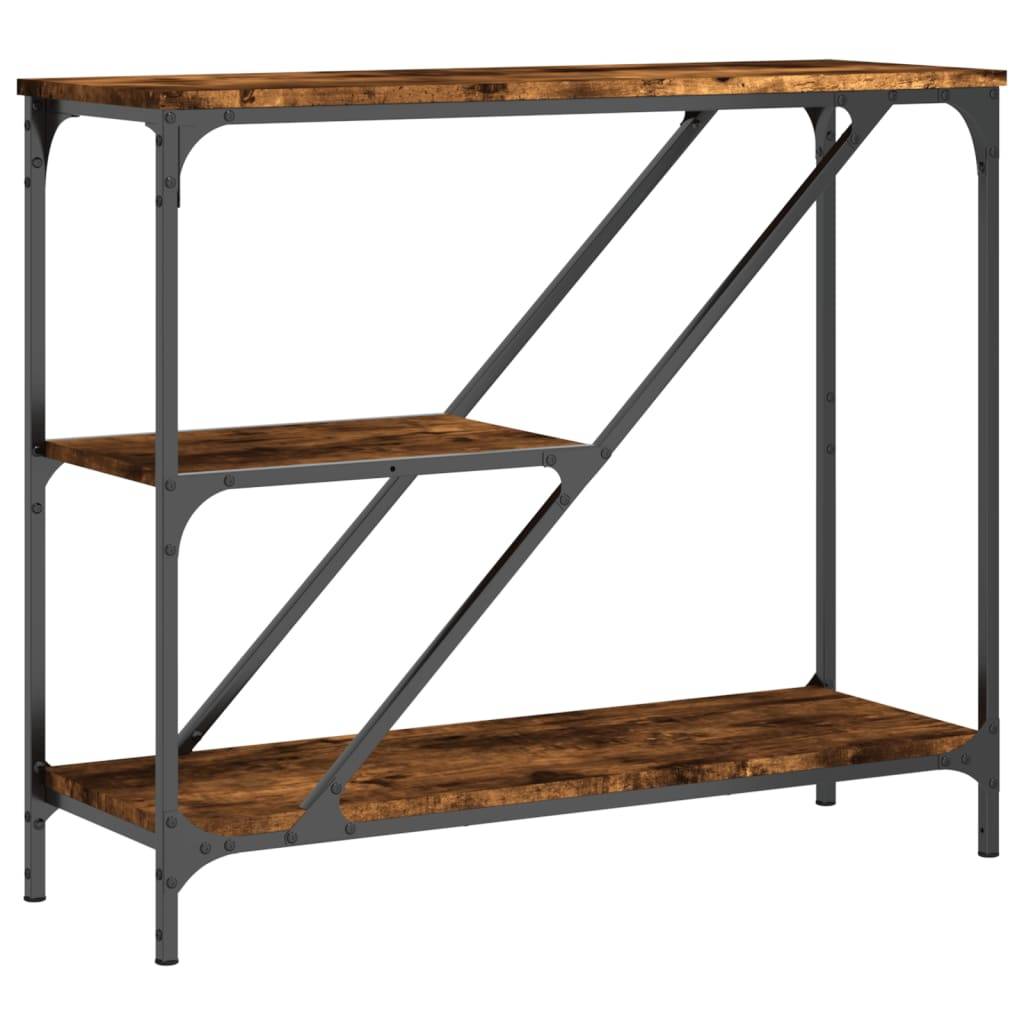 vidaXL Konsolentisch Räuchereiche 88,5x30x75 cm Holzwerkstoff
