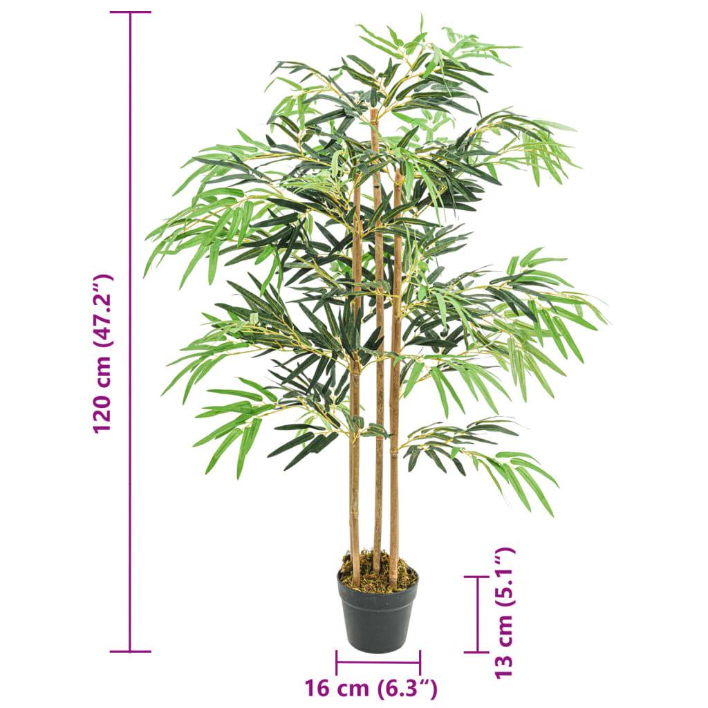 vidaXL Bambusbaum Künstlich 730 Blätter 120 cm Grün