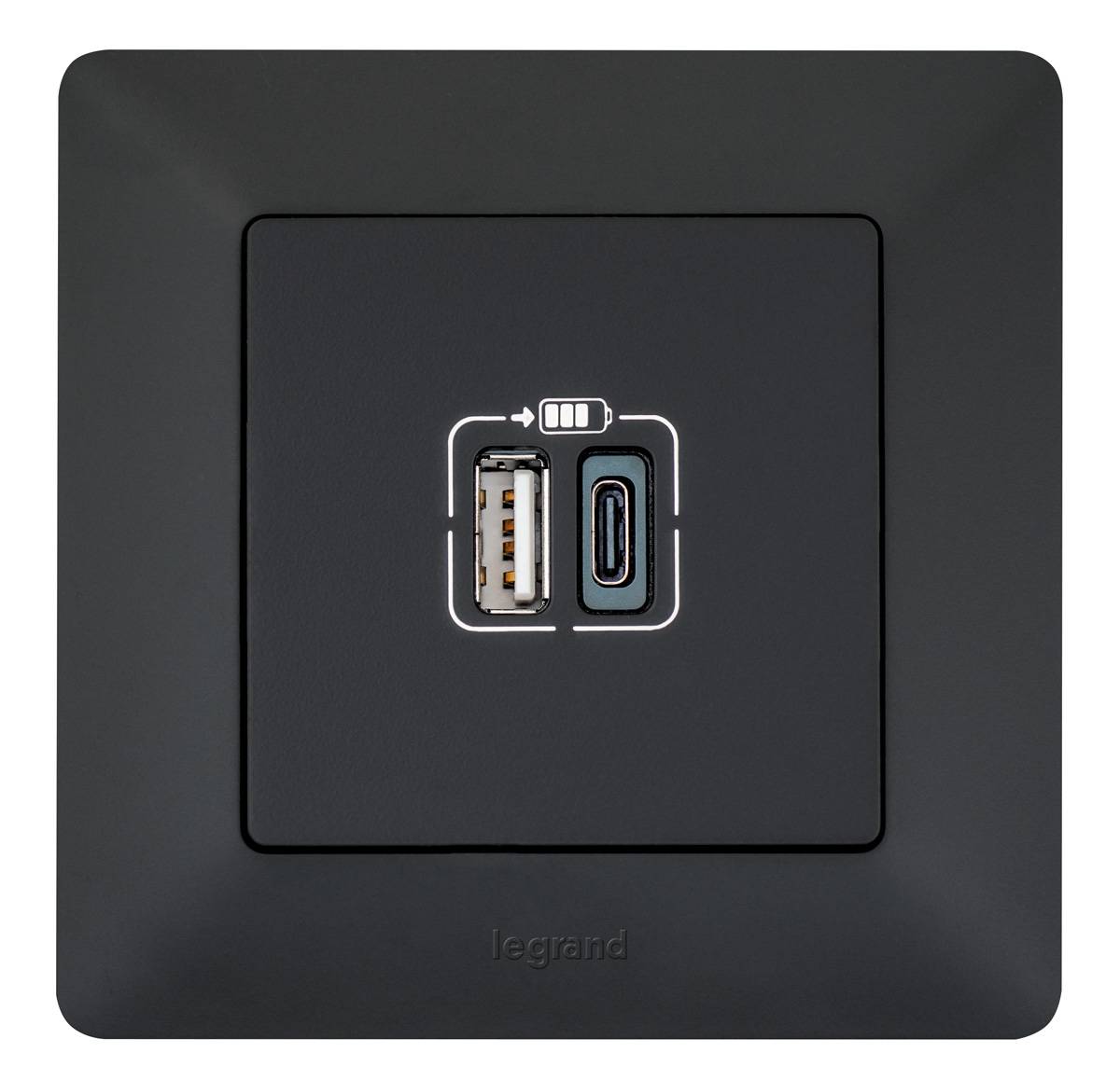 Legrand, Valena Life 1-fach Rahmen Farbe: Schwarz, 754251