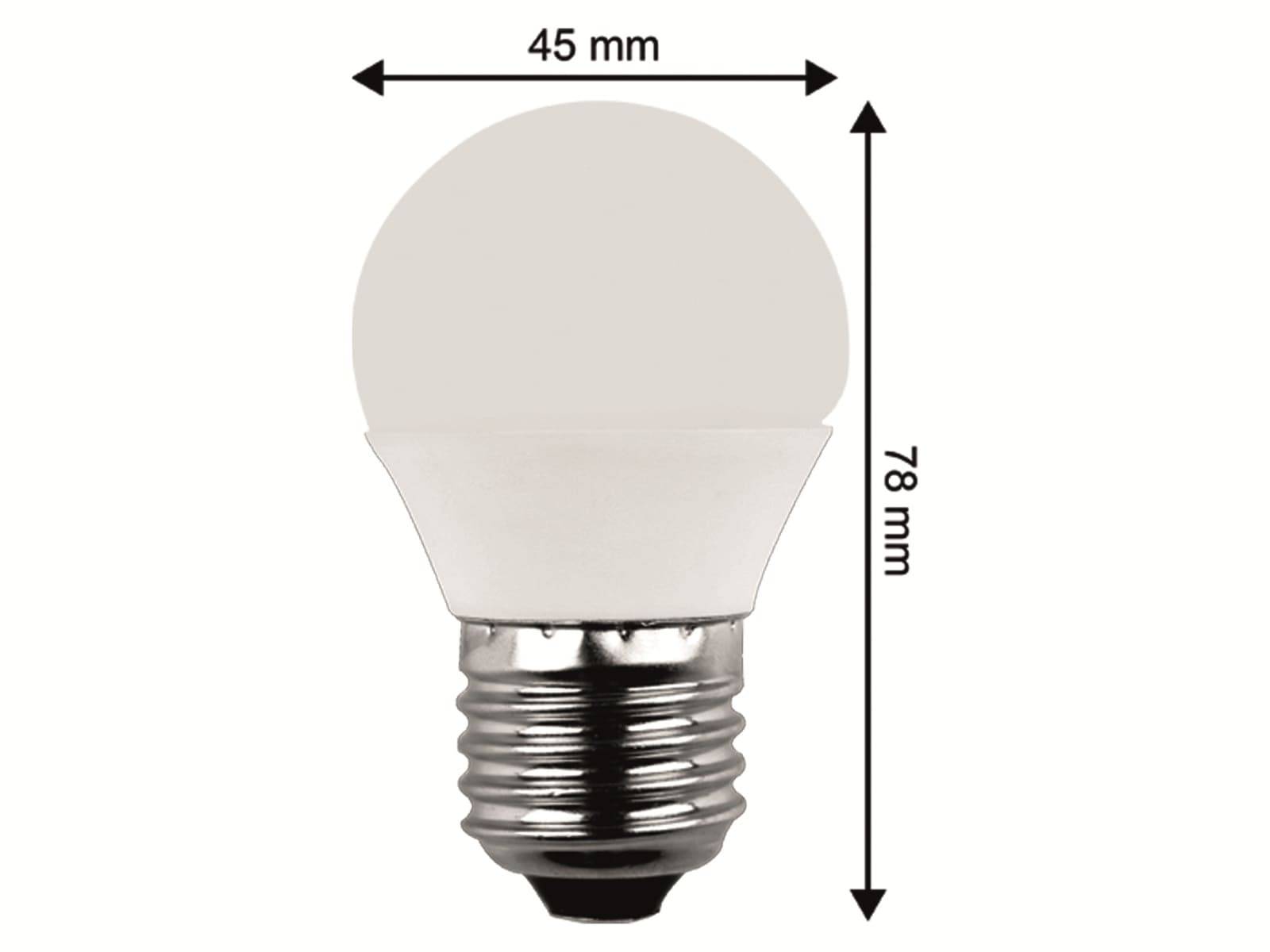 BLULAXA LED-Lampe 48358 Mini Globe, E27, EEK: F, 5,5 W, 470 lm, 2700 K, dimmbar