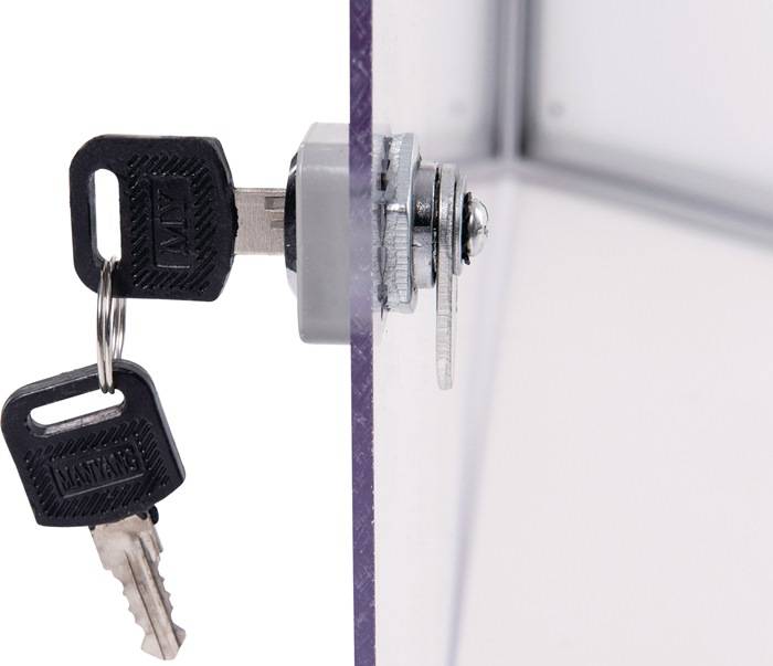 Maul Schaukasten MAULextraslim Verwendung für Papierformat: 4 x DIN A4 Innenbereich 6820408 Aluminium Silber 1 St.